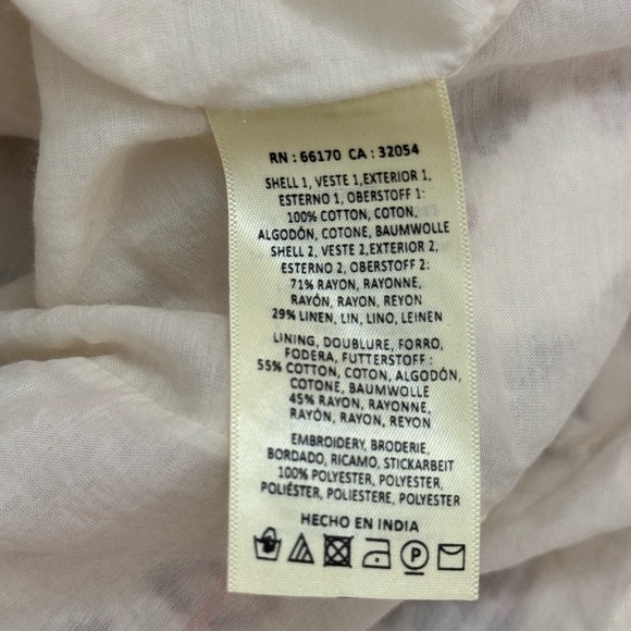 NEW Anthropologie Akemi & Kin Embroidered Southwestern Tribal Boho Dress Size 14 - Picture 15 of 16